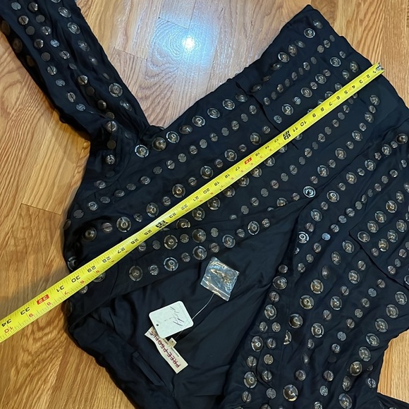 Free People Chelsea Coin Moto Jacket Size S $700 NWT - Picture 9 of 17